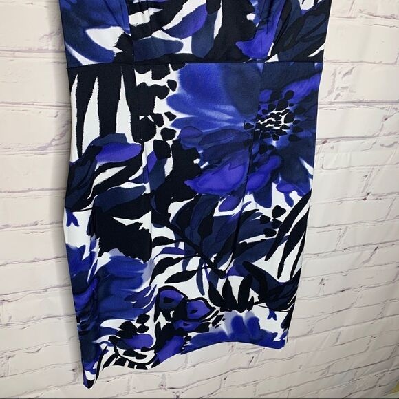 Connected Apparel size 6 petite blue dress - Picture 3 of 6